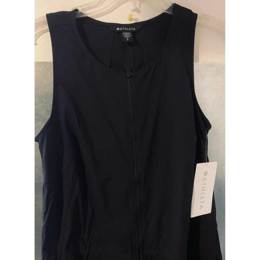 Athleta Flex Jumpsuit Size Small In Black Originally $139. NWT